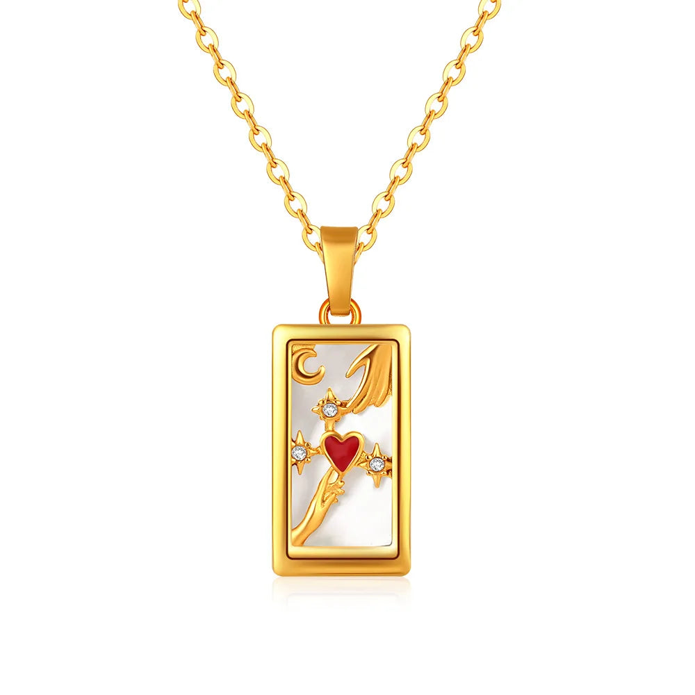 GOLD TAROT NECKLACE