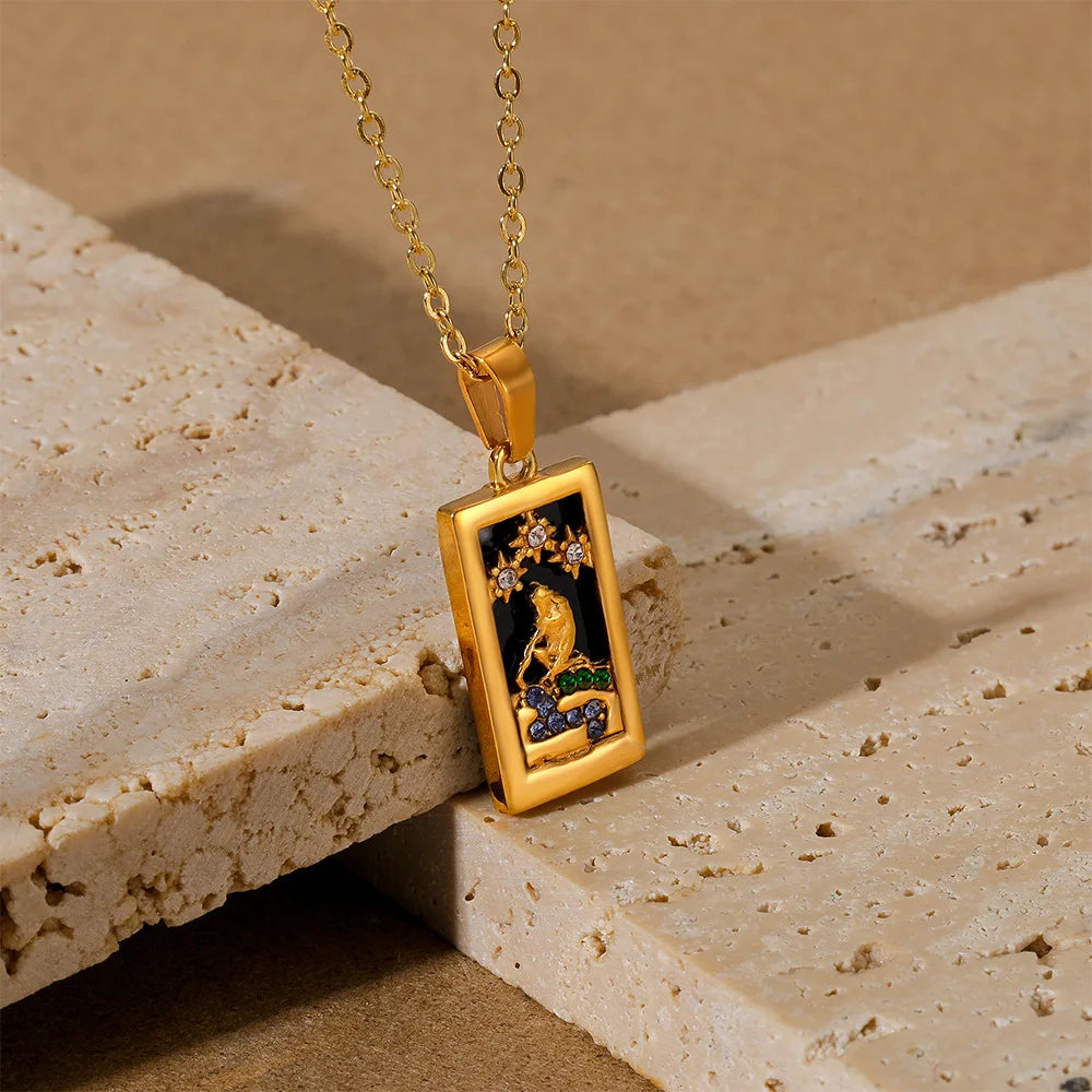 GOLD TAROT NECKLACE