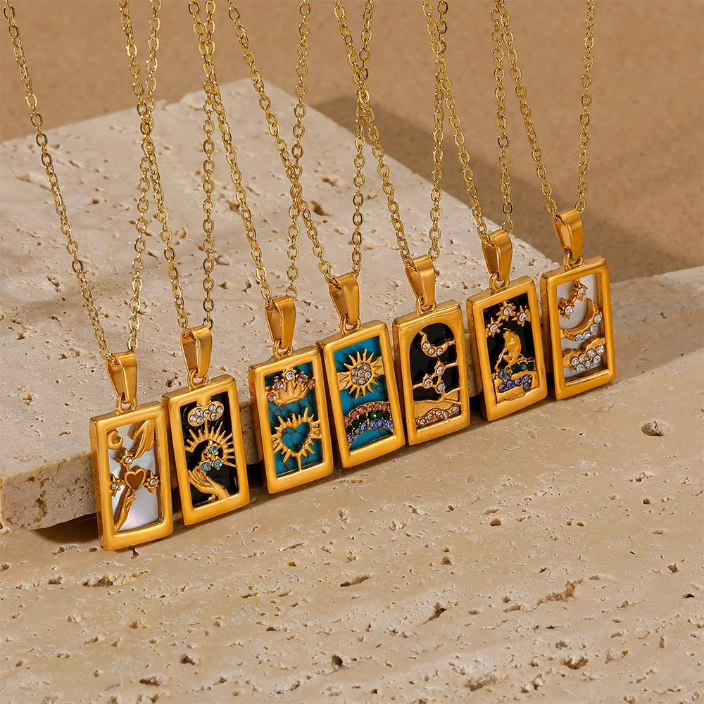 GOLD TAROT NECKLACE