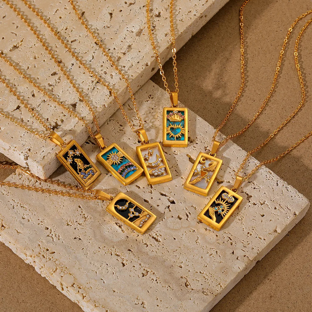 GOLD TAROT NECKLACE