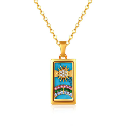 GOLD TAROT NECKLACE