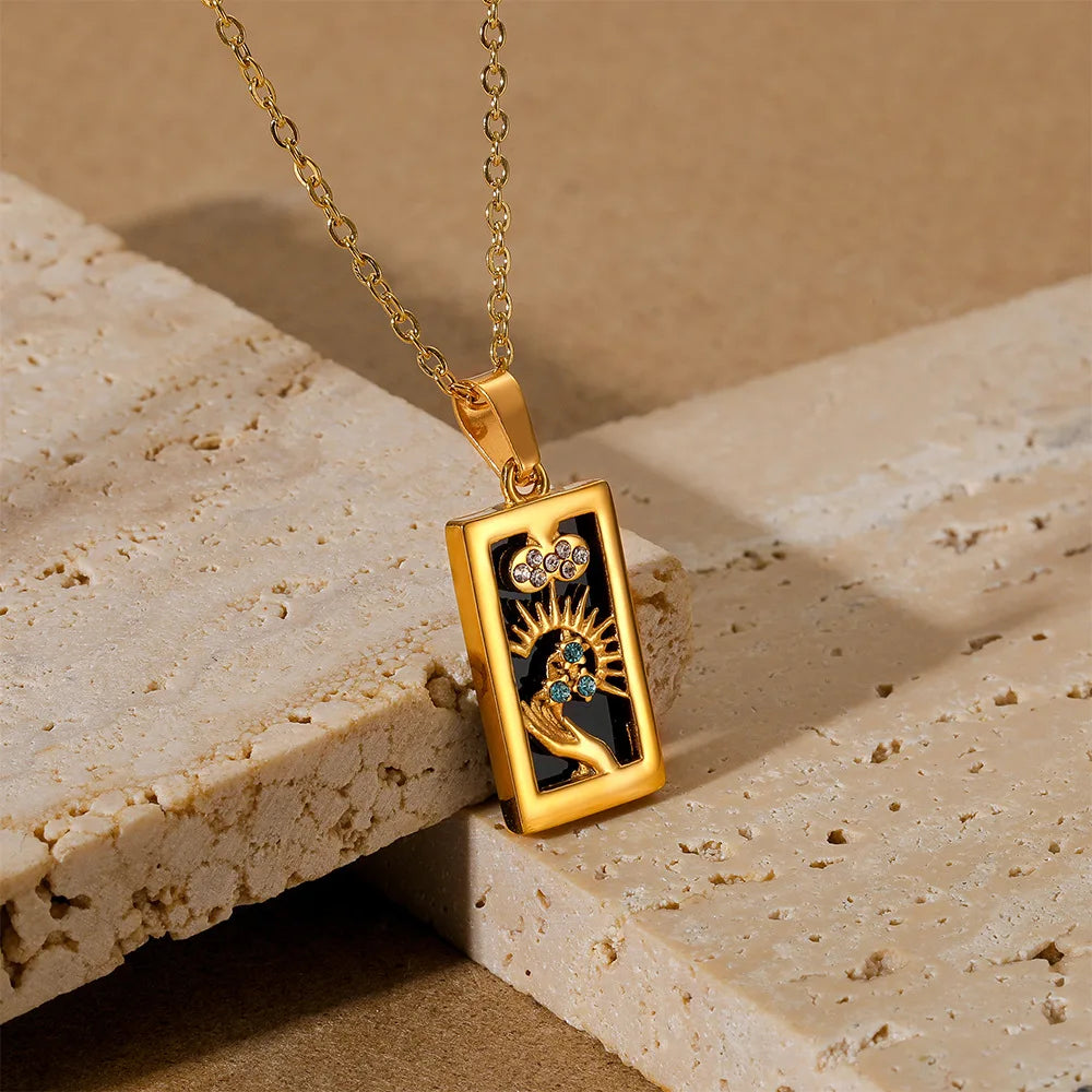 GOLD TAROT NECKLACE